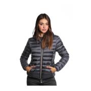 Gewatteerde jas met capuchon en rits Save The Duck , Black , Dames