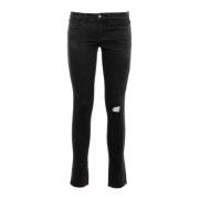 Vintage Slim Fit Dames Jeans Sun68 , Black , Dames