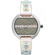 Multicolor Leren Horloge Police , Gray , Dames