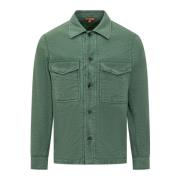 Italiaanse Stijl Overshirt Desco Barena Venezia , Green , Heren