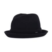 Zwarte wollen Fedora hoed Kangol , Black , Heren