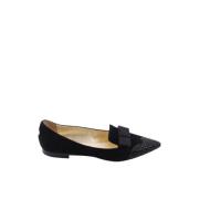 Pre-owned Velvet flats Jimmy Choo Pre-owned , Black , Dames