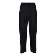 Wolmix elastische broek Max Mara , Black , Dames