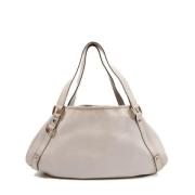 Pre-owned Leather handbags Gucci Vintage , White , Dames