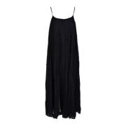 Maxi Jurk Semicouture , Black , Dames