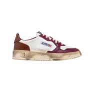 Vintage Street Leren Sneakers Autry , Pink , Dames