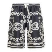 Casual Denim Shorts voor Heren Dolce & Gabbana , Multicolor , Heren