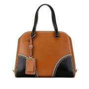 Pre-owned Leather prada-bags Prada Vintage , Brown , Dames