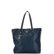 Pre-owned Leather prada-bags Prada Vintage , Blue , Dames