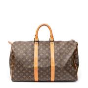 Pre-owned Canvas travel-bags Louis Vuitton Vintage , Brown , Dames