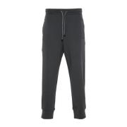 Grijze elastische broek met logotoepassing Emporio Armani , Gray , Her...