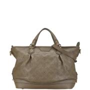 Pre-owned Leather louis-vuitton-bags Louis Vuitton Vintage , Gray , Da...