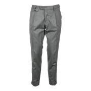 Elegante Wollen Blend Broek Michael Coal , Gray , Heren