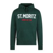 Geborduurde hoodie met pluche interieur MC2 Saint Barth , Green , Here...