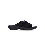 Zwarte Slippers met Snel Droog Structuur Teva , Black , Dames