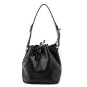 Pre-owned Leather shoulder-bags Louis Vuitton Vintage , Black , Dames