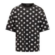 Ronde Hals T-shirt Dolce & Gabbana , Black , Heren