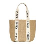 Woody Grote Mandtas in Beige Chloé , Brown , Dames