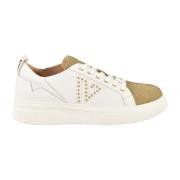 Leren Sneakers met Rubberen Zool Emanuelle Vee , White , Dames