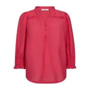 Frill Ss Shirt - Margherita Co'Couture , Pink , Dames