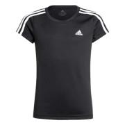 3 Strepen T-shirt voor Kinderen Adidas , Black , Unisex