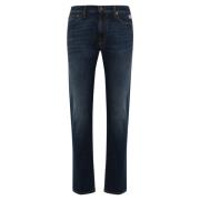 Donkerblauwe Denim Slim Fit Broek Roy Roger's , Blue , Heren