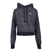 Katoenmix Stijlvolle Gebreide Top Diesel , Gray , Dames