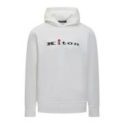 Hoodies Kiton , White , Heren