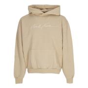 Autograph Heavy Hoodie met Voorzak Karl Kani , Beige , Heren