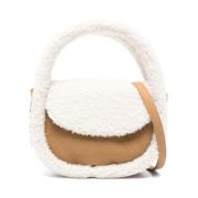 Faux Shearling Crossbody Tas MC2 Saint Barth , Brown , Dames