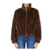 Warm Winter Synthetische Bontjas Liu Jo , Brown , Dames