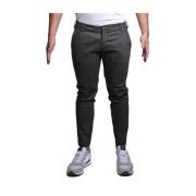 Zwarte Katoen Elastaan Broek A258188/488 Entre amis , Black , Heren