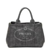 Pre-owned Denim prada-bags Prada Vintage , Black , Dames