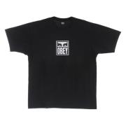 Zwarte Heren Tee met Ogen Icoon Obey , Black , Heren