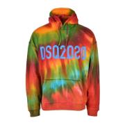 Comfortabele Multicolor Sweatshirt voor Heren Dsquared2 , Multicolor ,...