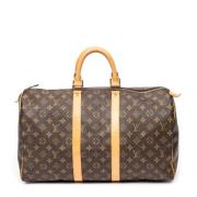 Pre-owned Canvas travel-bags Louis Vuitton Vintage , Brown , Dames