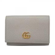 Pre-owned Leather wallets Gucci Vintage , Gray , Dames