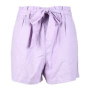 Linnenmix Casual Shorts Jacqueline de Yong , Purple , Dames