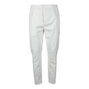 Katoen Elastaan Broek Dondup , White , Heren