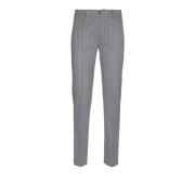 Slim Fit Chino Broek in Grijs Manila Grace , Gray , Dames