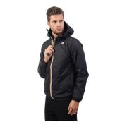 Sportieve Zwarte Korte Jas K-Way , Black , Heren