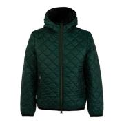 Gewatteerde herenjas met capuchon Groen Husky Original , Green , Heren