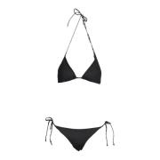 Zwarte Dames Bikini Driehoek Badpak Fila , Black , Dames