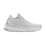 Sportieve Vetersneakers met Logo Emporio Armani EA7 , White , Heren