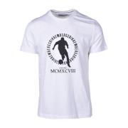 Stijlvolle Katoenen T-Shirt Collectie Bikkembergs , White , Heren