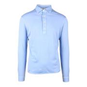 Katoenen Polo Shirt Filippo De Laurentiis , Blue , Heren