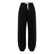 Zwarte Katoenen Jersey Broek Autry , Black , Dames