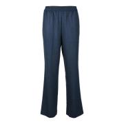 Metallic Fiber Broek Kaos , Blue , Dames