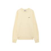 Witte Katoenen Sweatshirt met Logo Autry , Beige , Heren