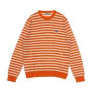 Clockwork/ash Heather Lichtgewicht Heren Trui Carhartt Wip , Orange , ...